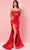 Rachel Allan 70430 - Sleeveless Beaded Fringe Prom Dress Special Occasion Dress 00 / Red