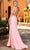 Rachel Allan 70436 - Satin Asymmetric Bare Back Gown Special Occasion Dress