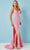 Rachel Allan 70438 - Sequined Crisscross Side Prom Gown Special Occasion Dress 00 / Pink