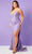 Rachel Allan 70463W - Subtle Detailed Deep Neckline Gown Special Occasion Dress 14W / Lilac