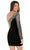 Rachel Allan - Beaded Asymmetric Fitted Short Dress 40037 - 1 pc Blsi In Size 8 Available CCSALE 8 / Blsi