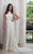 Rachel Allan Bridal - M609 Lace Jewel Neck Sheath Dress With Train Special Occasion Dress 2 / White