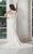 Rachel Allan Bridal - M609 Lace Jewel Neck Sheath Dress With Train Special Occasion Dress