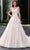Rachel Allan Bridal RB5012 - Embroidered Floral Long Gown Evening Dresses 00 / Ivory Blush