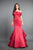 Rachel Allan Couture - 8355 Satin Off-Shoulder Ruffled Mermaid Dress Special Occasion Dress 0 / Marsala