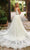 Rachel Allan - M785 Embroidered Deep V Neck Mermaid Gown With Overlay Wedding Dresses