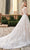 Rachel Allan - M791 Floral Embroidered A-line Long Gown Bridal Dresses
