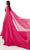 Rachel Allan - Plunging V-Neck Evening Dress 50043 - 1 pc Bright Pink Multi In Size 2 Available CCSALE 2 / Bright Pink Multi