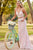 Rachel Allan Prom - 7072 Two Piece Sequined V-Neck Trumpet Dress Prom Dresses 0 / Blush