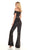 Rachel Allan - Sequined Off-Shoulder Jumpsuit 4147 - 1 pc Black In Size 6 Available CCSALE 6 / Black