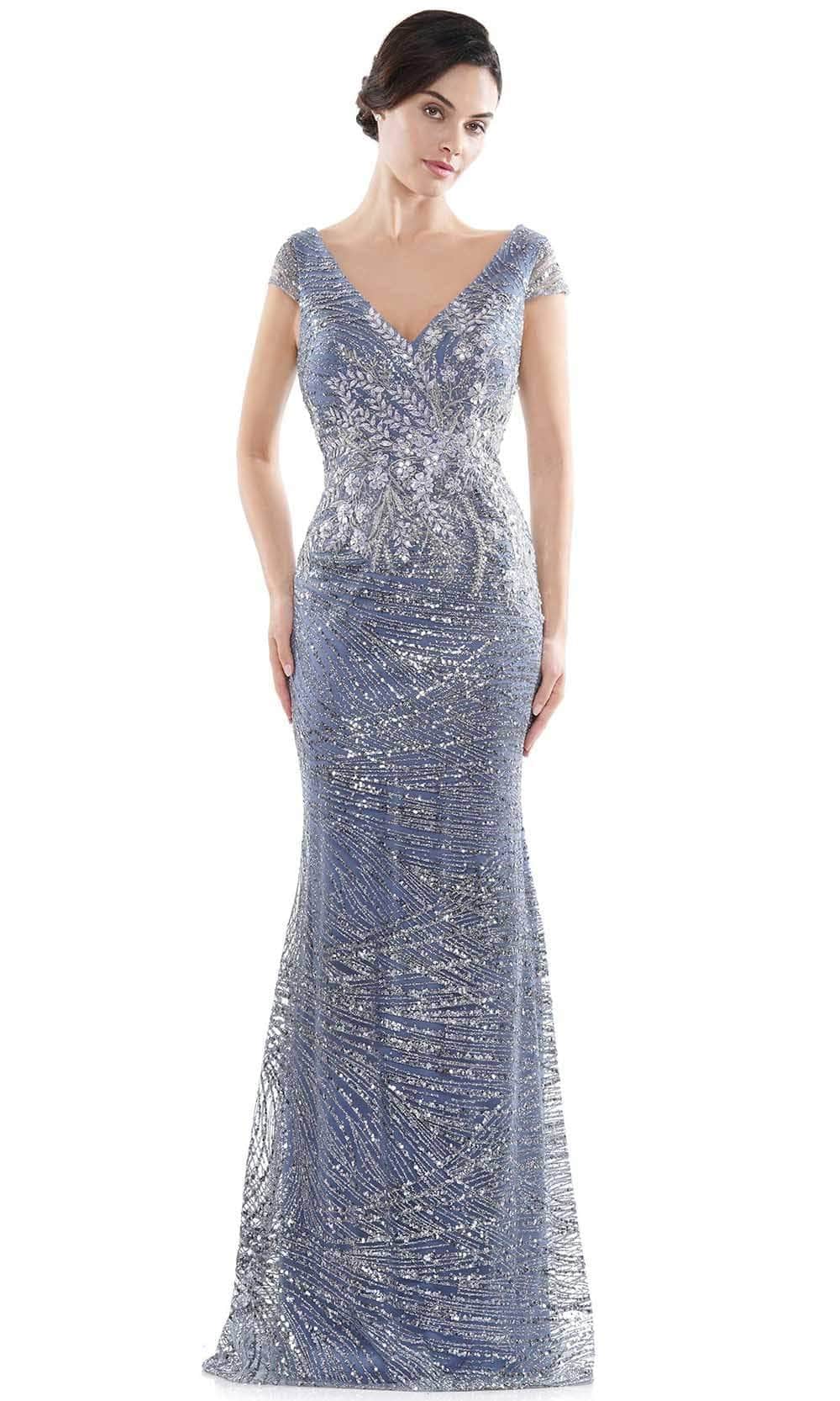 Rina Di Montella Cap Sleeve Embellished Evening Gown RD2723 Couture