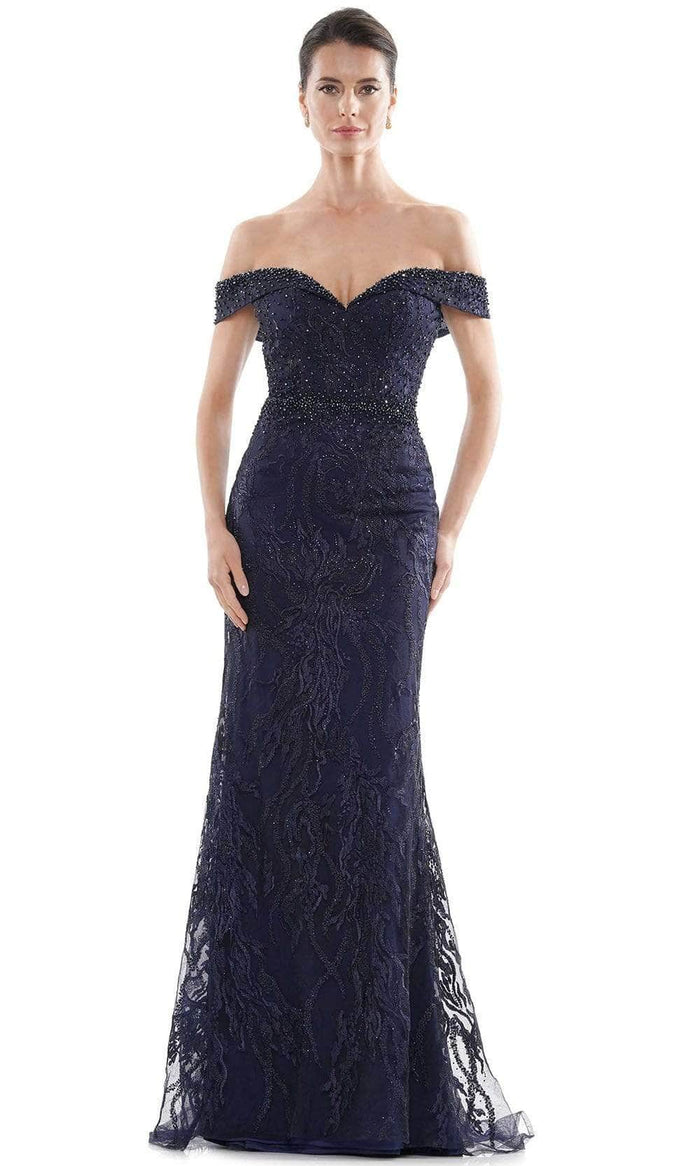 Rina Di Montella - Embellished Trumpet Formal Gown RD2713 - 1 pc Navy In Size 8 Available CCSALE 8 / Navy