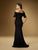 Rina di Montella - Floral Lace Applique Gown With Shawl RD1531-1 - 1 pc Silver In Size 20 Available CCSALE 20 / Silver