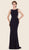 Rina Di Montella - RD2609 Embellished Bateau Fitted Dress Special Occasion Dress 4 / Midnight