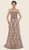Rina Di Montella - RD2627 Strapless Lace Sweetheart A-line Gown Special Occasion Dress 4 / Rose Gold