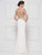 Rina Di Montella - RD2652 Embroidered Vneck Stretch Crepe Sheath Dress Mother of the Bride Dresses