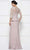 Rina Di Montella - RD2685 Lace Embroidered V-neck Bodice Sheath Dress with Slit CCSALE