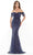 Rina Di Montella - RD2736 Formal Sweetheart Column Gown Mother of the Bride Dresses 6 / Navy