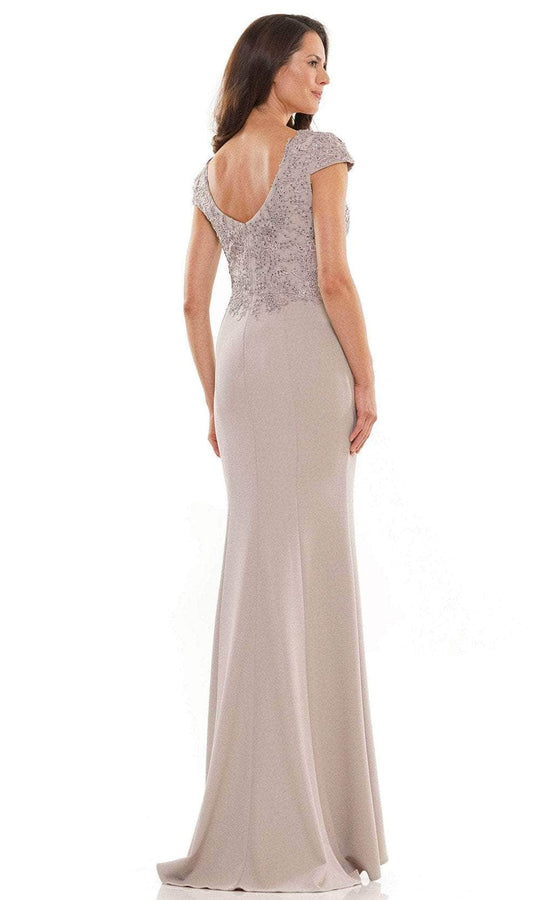 Rina Di Montella RD2763 - Cap Sleeve V-Neck Long Dress