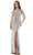 Rina Di Montella RD2763 - Cap Sleeve V-Neck Long Dress Special Occasion Dress 4 / Seaglass