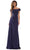 Rina di Montella RD2806 - Off Shoulder Pleated Formal Wear Formal Gowns 4 / Navy