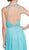 Ruched A-Line Evening Dress with Open Back Prom Dresses