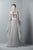 Saiid Kobeisy - Illusion Bateau A-line Dress With Overskirt 3369 CCSALE 12 / Greige