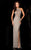 SCALA 48625 Embellished Long Fitted Dress - 1 pc Lead In Size 10 Available CCSALE 10 / Lead