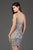 SCALA - 60046 Sequined Scalloped Square Cocktail Dress Special Occasion Dress
