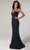 SCALA - 60093 Strapless Sweetheart Sheath Dress Prom Dresses 00 / Black