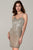 SCALA - 60108 Sweetheart Bedazzled Short Sheath Dress Party Dresses 00 / LEAD/SIL
