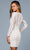 SCALA - 60185 Fully Embellished Long Sleeve Fitted Cocktail Dress Party Dresses