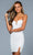 SCALA - 60195 Strapless Sweetheart Fully Beaded Fitted Cocktail Dress Party Dresses 00 / Ivory