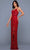 SCALA - 60256 Lace Embellished Evening Dress Evening Dresses 00 / Red