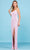 SCALA - 60263 Scoop Beaded Sheath Gown Special Occasion Dress 00 / Bubblegum/Pearl