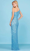 open lace back dress Scala 80360 Long Sequin Evening Gown Fitted Formal Prom Dress – The Dress  Outlet