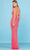 SCALA - 60287 Sleeveless Embellished Gown with Slit In Pink