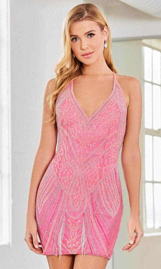 SCALA 60302 - Sleeveless V-Neck Cocktail Dress