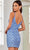 SCALA 60303 - Striped Embellished Cocktail Dress Special Occasion Dress