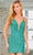 SCALA 60314 - Sleeveless Sequin Cocktail Dress Special Occasion Dress 000 / Emerald