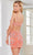 SCALA 60323 - Croped Styled Back Cocktail Dress Special Occasion Dress