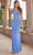 SCALA 60369 - Rhinestone Embellished Sleeveless Evening Gown Special Occasion Dress 000 / Fuchsia/Peri