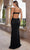 SCALA 60378 - Plunging V-Neck Side Cut-Out Evening Dress Special Occasion Dress