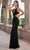 SCALA 60378 - Plunging V-Neck Side Cut-Out Evening Dress Special Occasion Dress