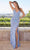 SCALA 60384 - Sleeveless Embellished Dress Special Occasion Dress 000 / Periwinkle/Multi
