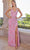 SCALA 60384 - Sleeveless Embellished Dress Special Occasion Dress 000 / Strawberry Multi