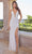 SCALA 60389 - Plunging V-Neck Sleeveless Evening Gown Special Occasion Dress 000 / Ivory