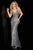 SCALA - Beaded Sleeveless Fitted Evening Dress 47542 CCSALE 6 / Grey