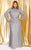 Shail K Contour Bejeweled Long Sleeve Sheath Gown 71191 - 1 pc Lead In Size 22W Available CCSALE 22W / Platinum