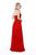 Shail K - Embellished Halter V-neck Tulle A-line Dress 12208 - 1 pc Black In Size 8 Available CCSALE 8 / Black